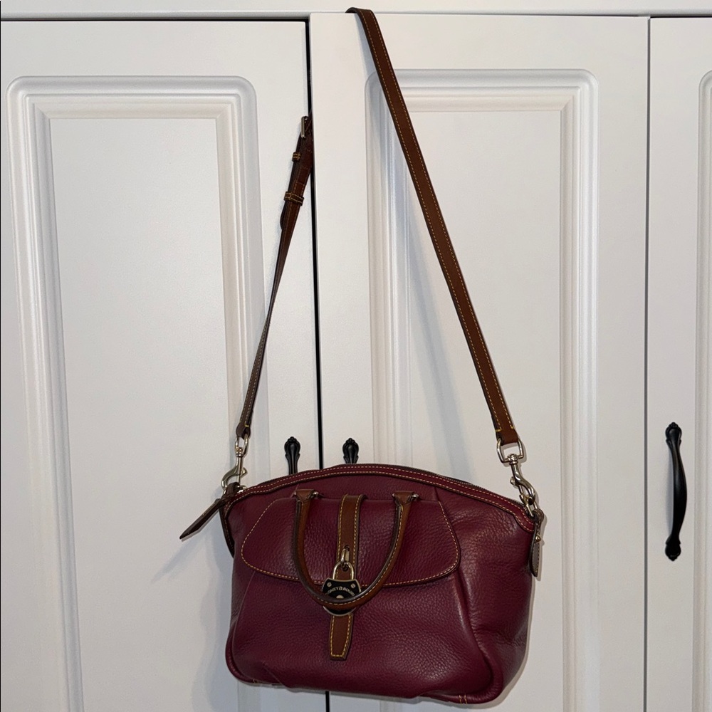 Dooney & Bourke Samba Satchel – Burgundy Leather - Picture 3 of 11